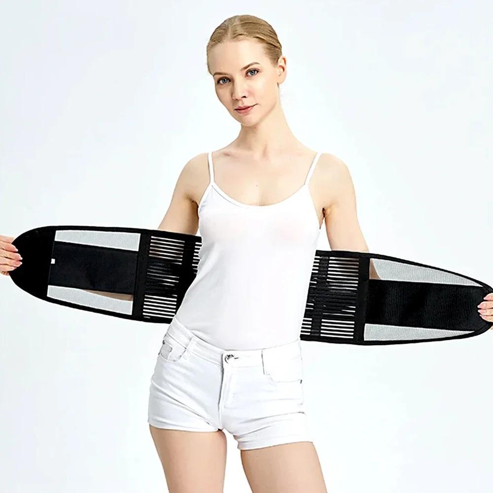 Comfortable Adjustable Elastic Non-Skid Breathable Lightweight Waist Belt Steel Stays for Yoga Fitness Training Core Stability