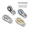 Zinc Alloy Metal Wheel Chain Fidget Spinner Gear EDC