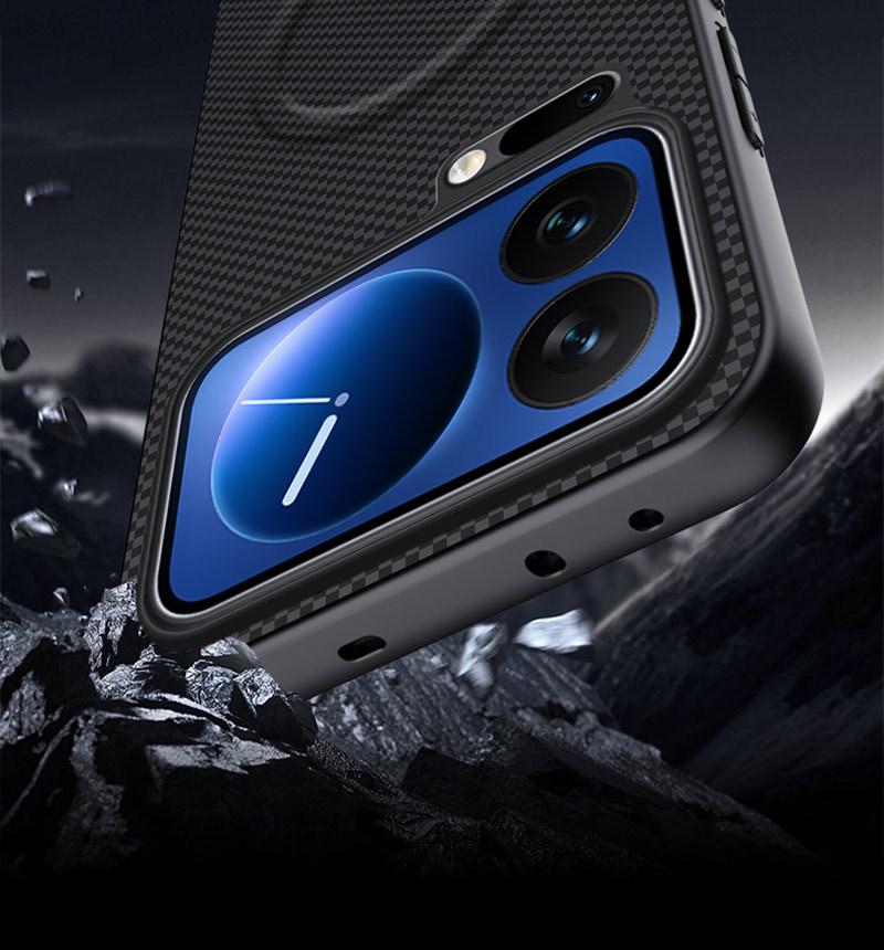 Магнитный защитный чехол Baomake для Xiaomi 18Pro/18ProMax - Полное покрытие, противоударная текстурированная оболочка