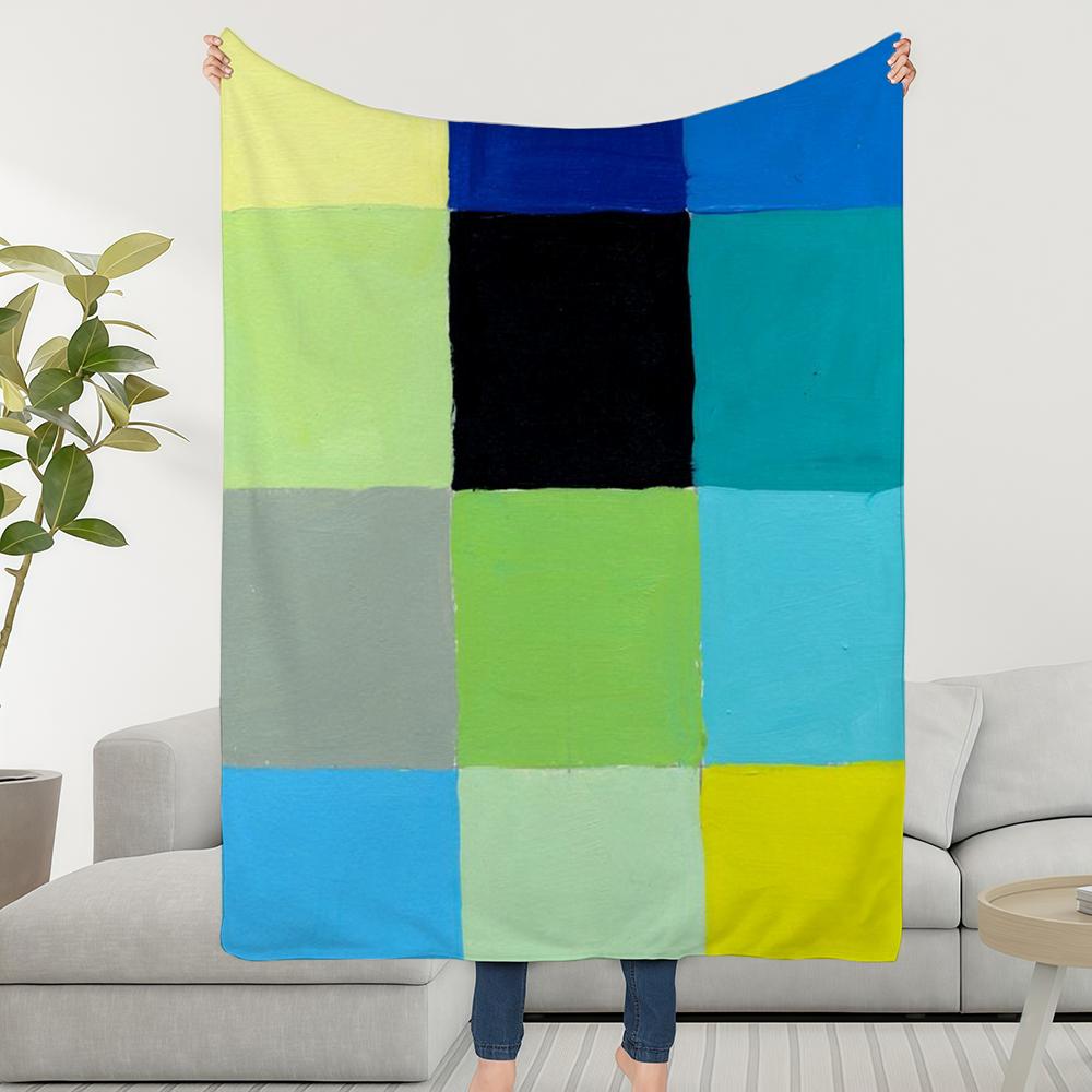 Blanket Throw Super Colorful Cosy Plush Living Room Plaid Sofa Couch Childish Birthday Gifts