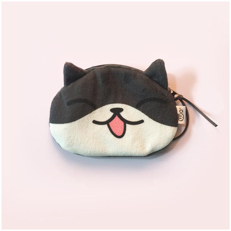 Cute Mini Cat Coin Purse Headphone Data Cable Lipstick Storage Bag Luxury Designer Wallet Clutch Bag for Women