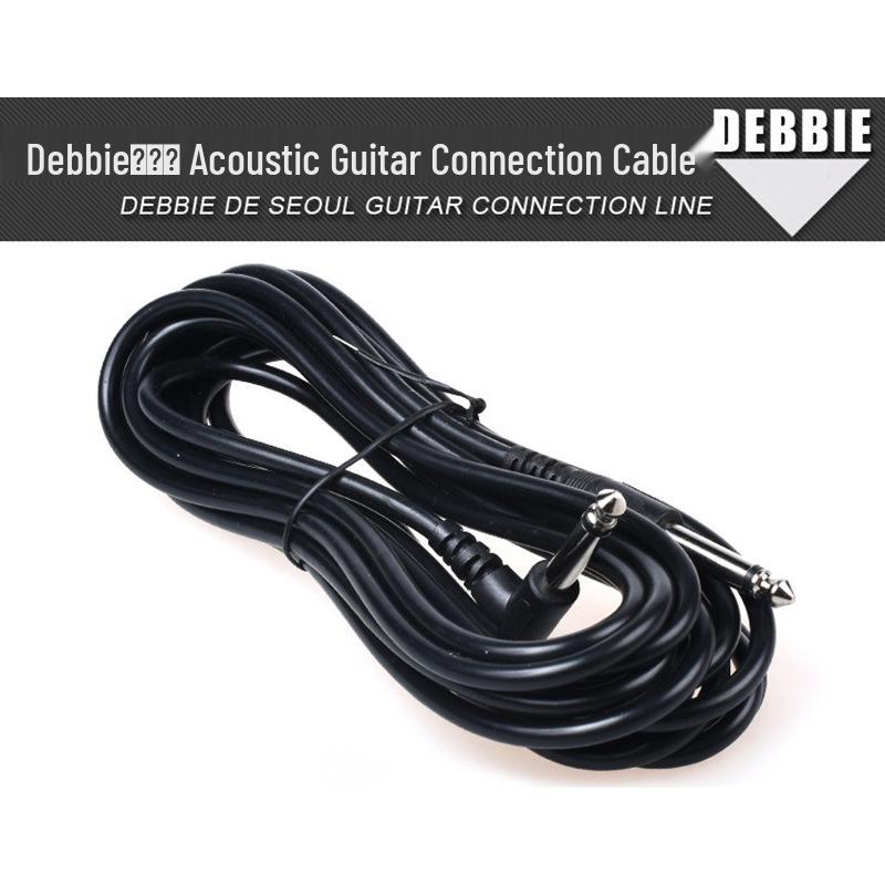 Noise-Cancelling Electric Guitar Cable - 3m/6m Elbow for Bass, Folk, Wood, and Electric Instruments