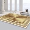 Luxury Golden Carpet for Living Room Decoration Home Large Area Rugs 200x300 Senior Dining Room Coffee Tables Non-slip Floor Mat