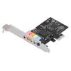 PCI-E 5.1 Sound Card CMI8738 Chip Stereo O Card Support for Windows 7 for Desktop Computer