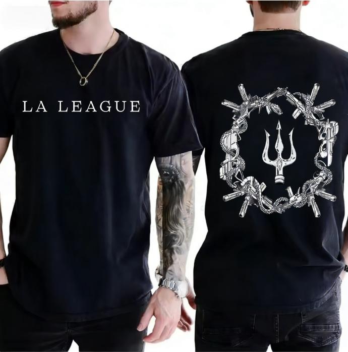 Spring and Summer New Menswomens Hip Hop Element Pattern Printed Cotton Fashionable Casual Short Sleeved Round Neck Tshirt