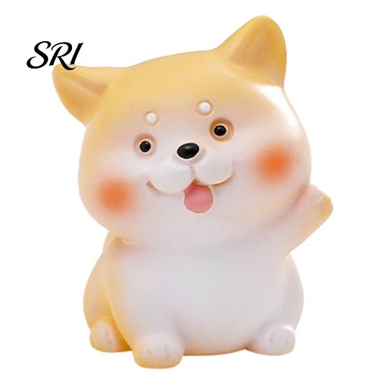Dog Lover Gift Idea Mini Resin Figurine Cartoon Puppy Statue Tiny Cake Topper Versatile Decoration for Fairy Garden DIY Crafts Birthday Party