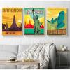 Отпечатки, настенное искусство, холст, живопись, домашний декор, Бангкок, Тель-Авив, Европа, тур по городу, путешествия, пейзажи, винтажный пейзажный постер