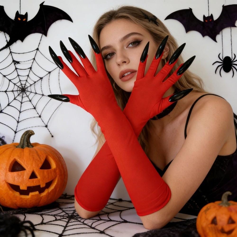 Funny Long Nails Gloves Cosplay Costume Props Paw Gloves Halloween Party