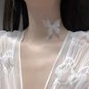 Club Trendy Fashion Accessories Party Jewelry Butterfly Necklace Women Choker White Black Lace