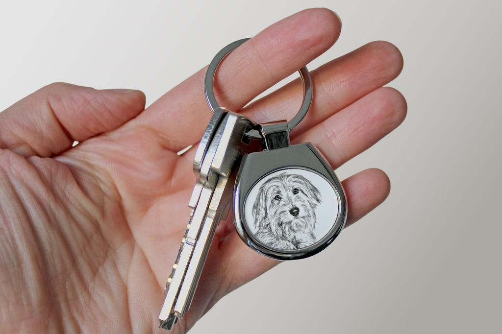 Pyrenean Sheepdog, Labri, Pyrenees Sheepdog I - Keychain with a Dog, Keychain with a Print, Personalized Pendant from the Art-Dog Brand