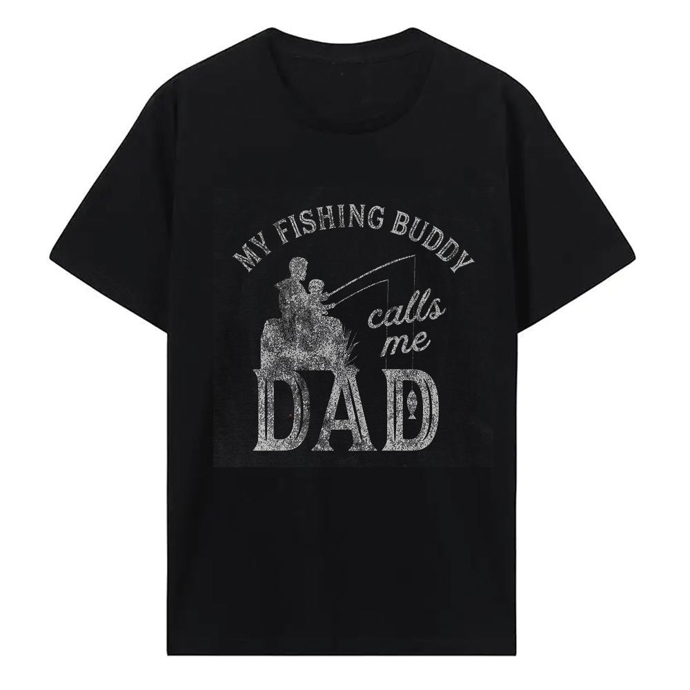 Футболки для рыбалки Crazy Dog Dad Смешная футболка на День отца Reel Cool Dad Папа Дедушка 100% хлопок Топы Футболки с коротким рукавом