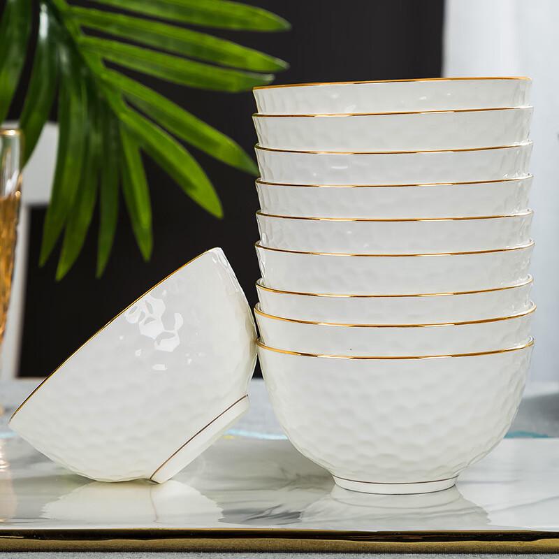 LISM Набор столовой посуды «Водный куб» с золотой каймой, 60 предметов