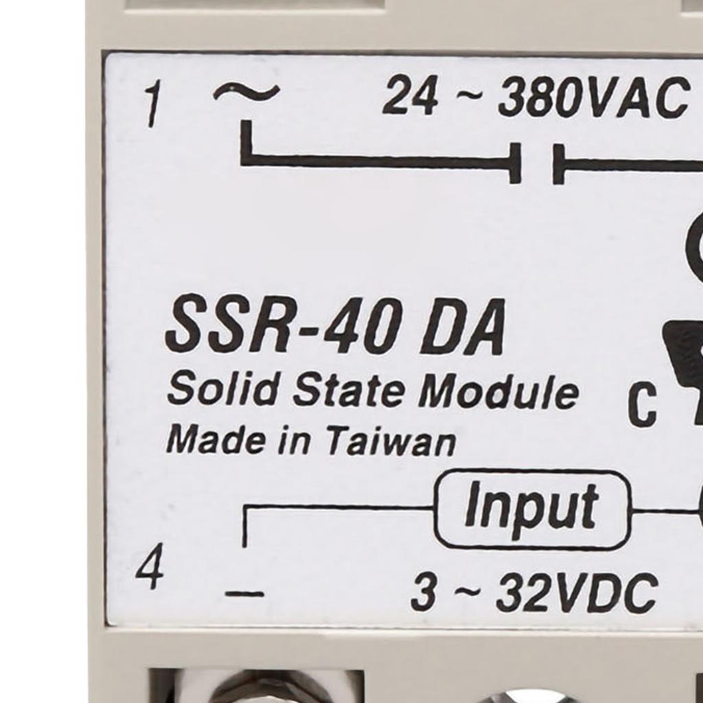 Single Phase Solid State Relay Low Noise No Spark Relay Module for Power Control Application SSR