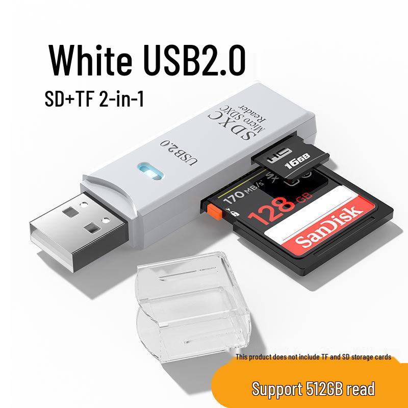 Высокоскоростной многофункциональный кард-ридер USB 3.0: Совместимость с SD, TF, Мобильными устройствами, Камерами, Компьютерами, Plug and Play.