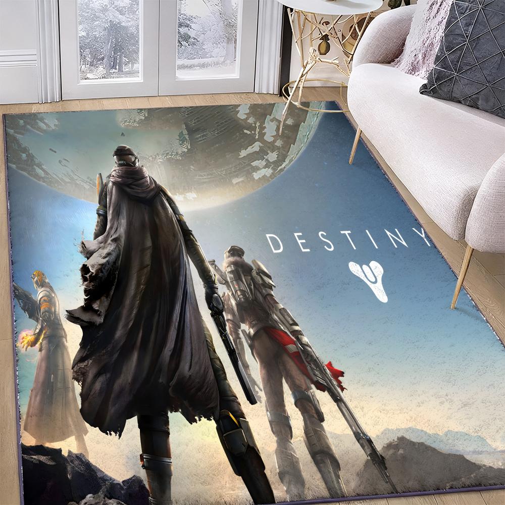 Floor Mat Soft Flannel Rug Non-Slip Absorbent Mat for Bathroom Bedroom Home Decor D-Destiny