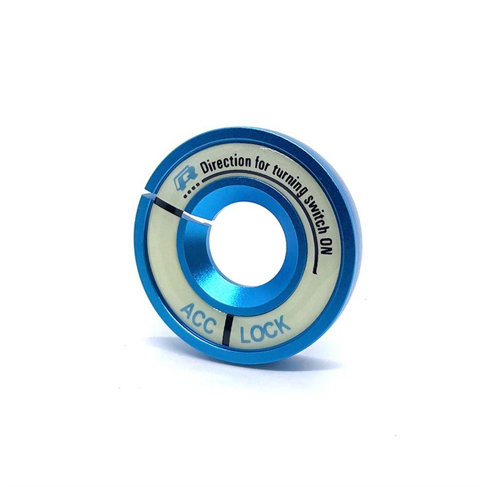 Zinc Zinc Alloy Luminous Ignition Switch Cover Ignition Key Ring Cover Car Switch Sticker Start Button Cover