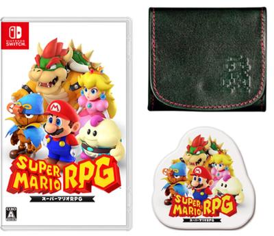 Super Mario RPG Switch Super Mario Brothers набор кошелек для монет из натуральной кожи значок - + (оригинал включен)