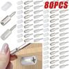 80/10 шт. винты для кронштейна для полки, колышки для поддержки ламината, саморез с нескользящей втулкой, держатель для стекла в шкафу, гвоздь для перегородки