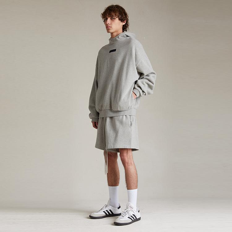 Fear of God Пуловер с капюшоном Essentials Dark Heather Oatmeal Мужские топы Серый 192SP242053F