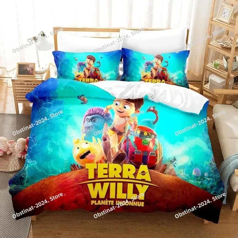 Игровой набор постельного белья Terra Willy С принтом Одеяло Покрывало Наволочка 3 предмета Детский и взрослый размеры
