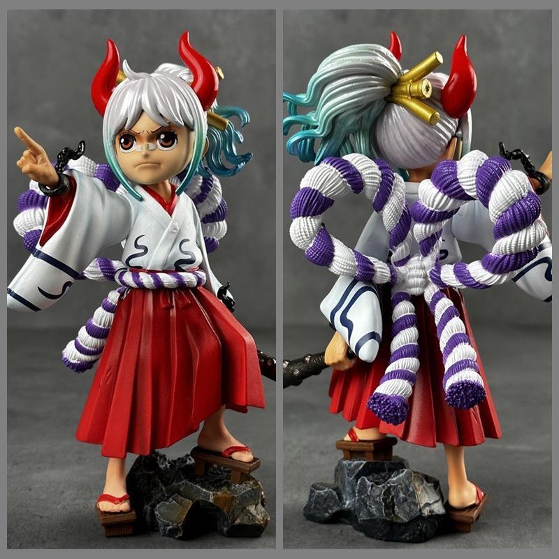 JT Studio One Piece Ямато команда Луффи Санджи Мини Настольное украшение Статуэтка Аниме из ПВХ Коллекционные Игрушки Прочные Подарки