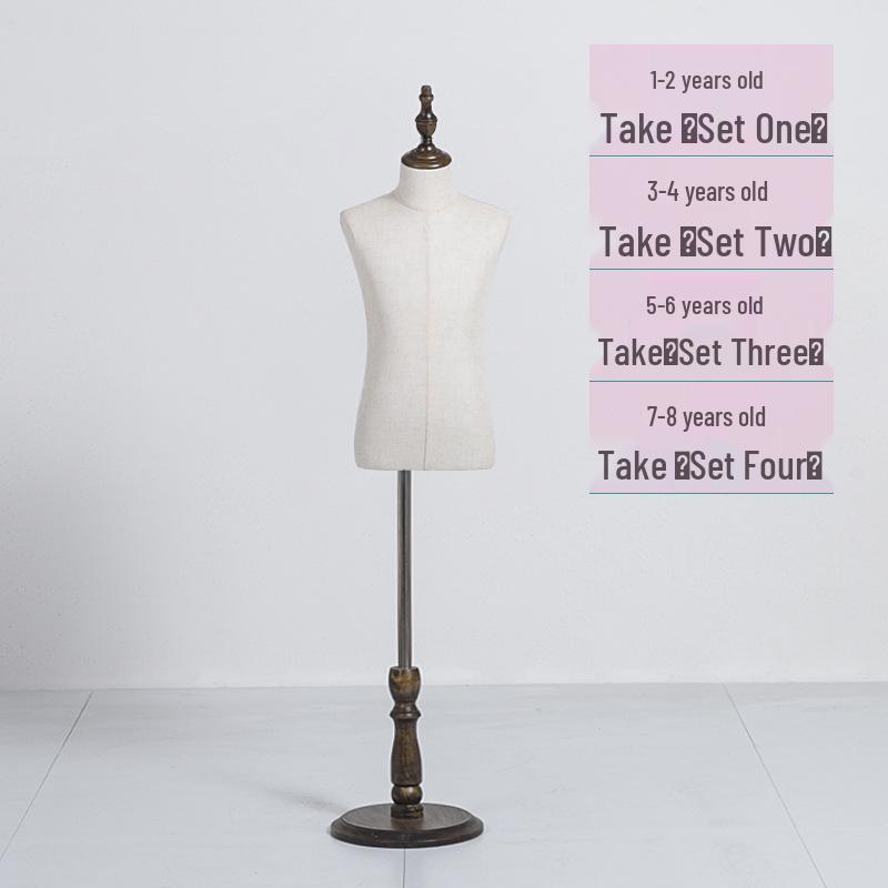 Детский манекен, подставка для показа: Массив дерева и ткань для детской одежды
