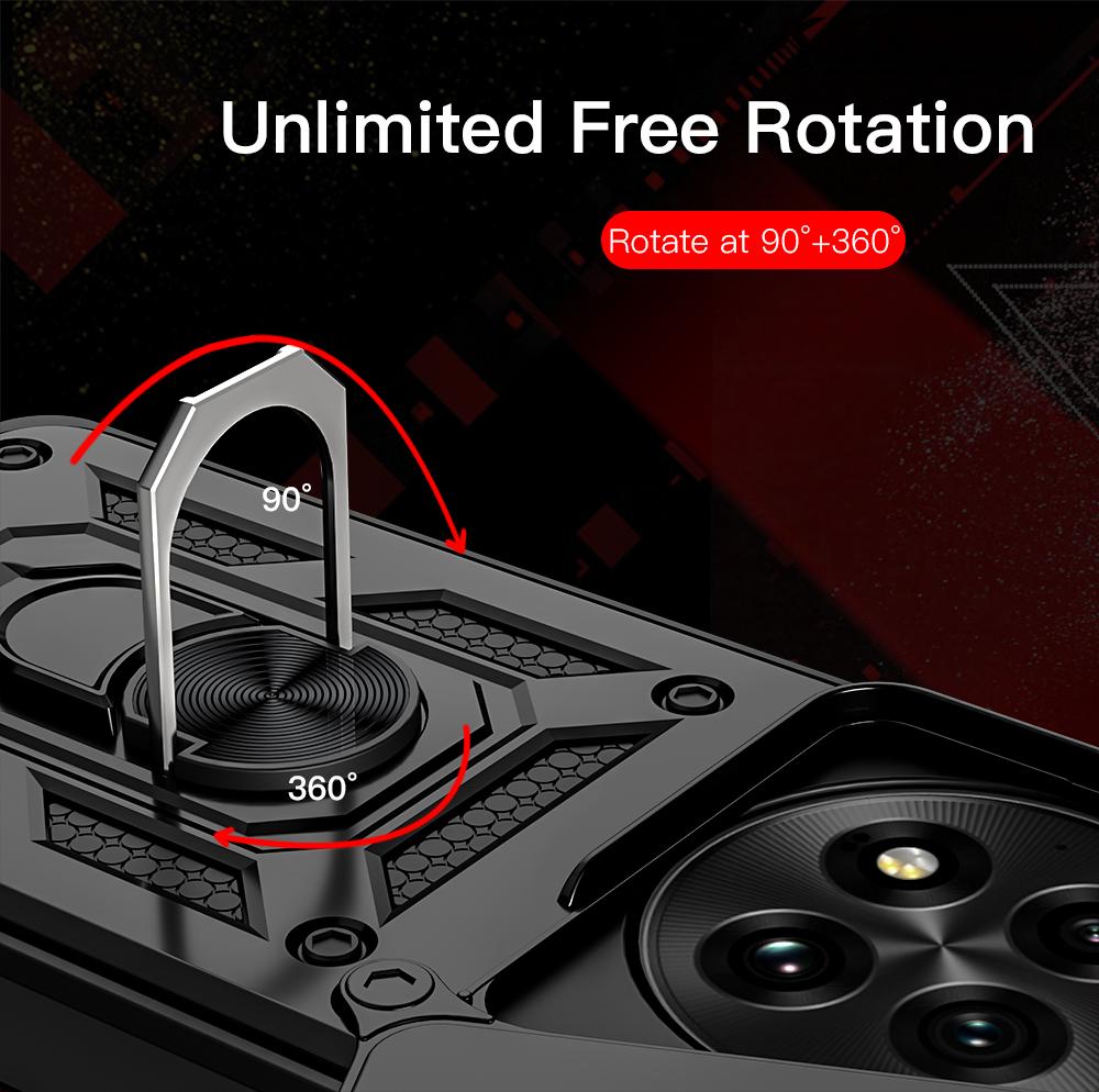 KEYSION Противоударный защитный чехол для OnePlus 13 5G, защитное кольцо для камеры, подставка, задняя крышка для OnePlus 13 5G