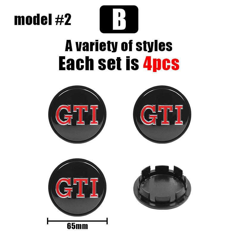 For VOLKSWAGEN 4pcs 55mm 65mm Car Wheel Center Caps Hubcap Cover Accessories For Volkswagen PASSAT Sagitar BORA JETTA GOLF POLO