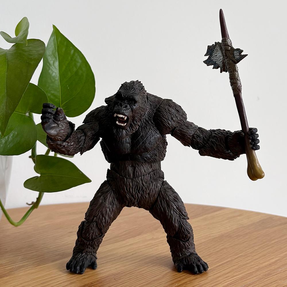 SHF 2021 KING KONG Gorilla Action Figure Collection Model Toy Gift Articulated Joints Moveable Vinyl Figurine Doll