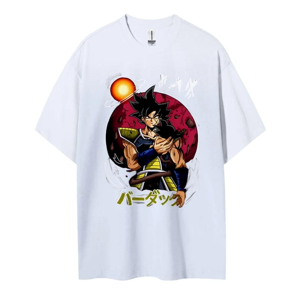 2026 Summer Dragon Ball Badak Goku Print Roundneck Tshirt Cotton Casual Shirt Suitable for Both Men and Women