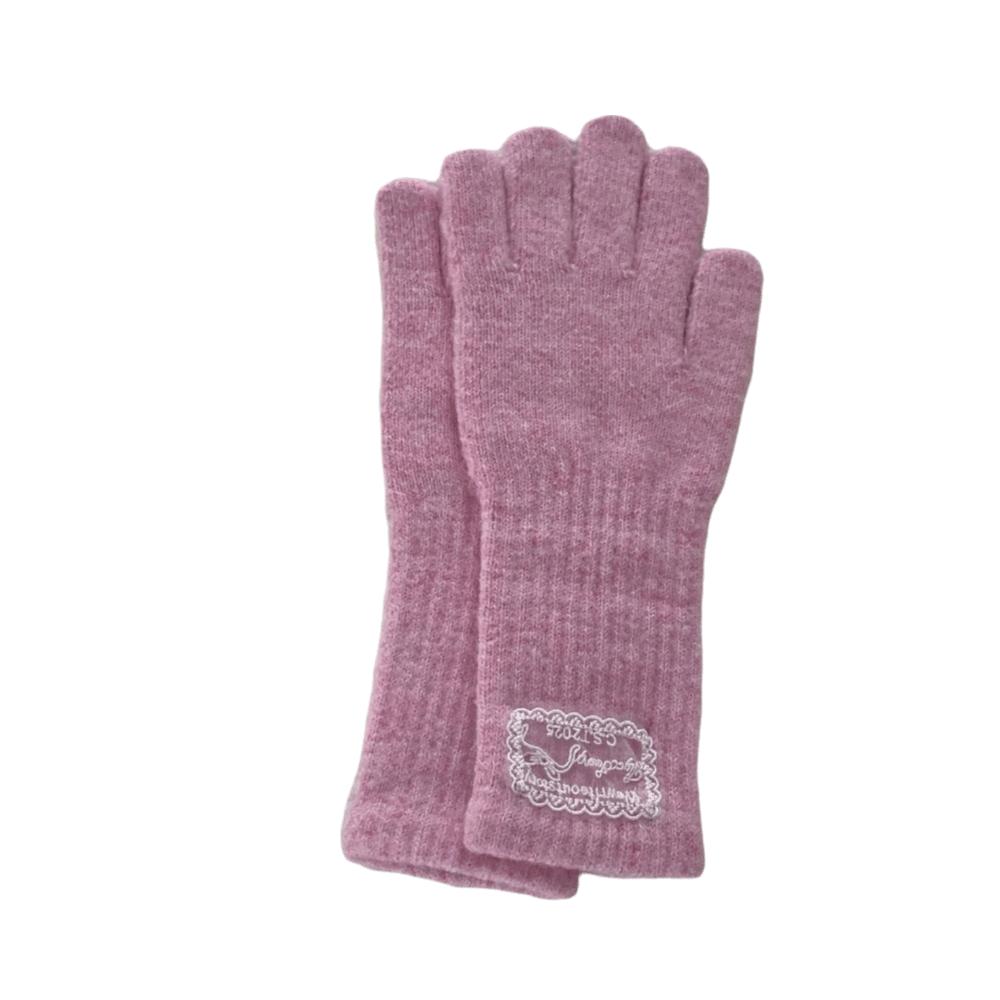 Thicken Winter Gloves Warm Five Finger Gloves Korean Style Touch Screen Gloves Women