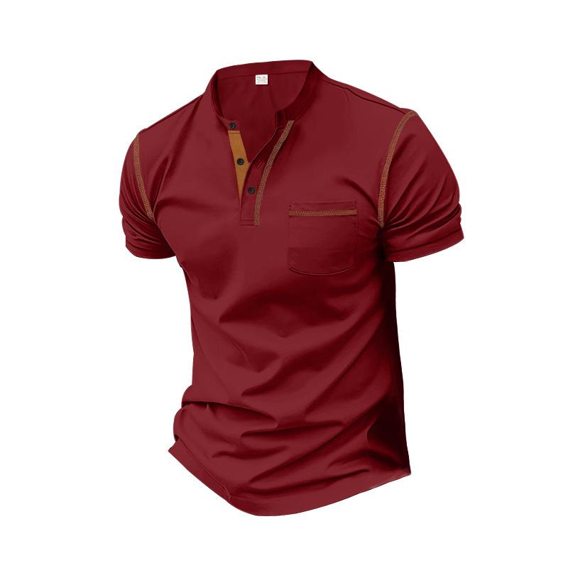 Men S Short Sleeve Solid Color Polo Shirt Quick Dry Comfortable