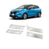 For Nissan Note E13    Stainless Steel Center Bottom Grill Sticker Decoration Cover Trim Car Styling Accessories