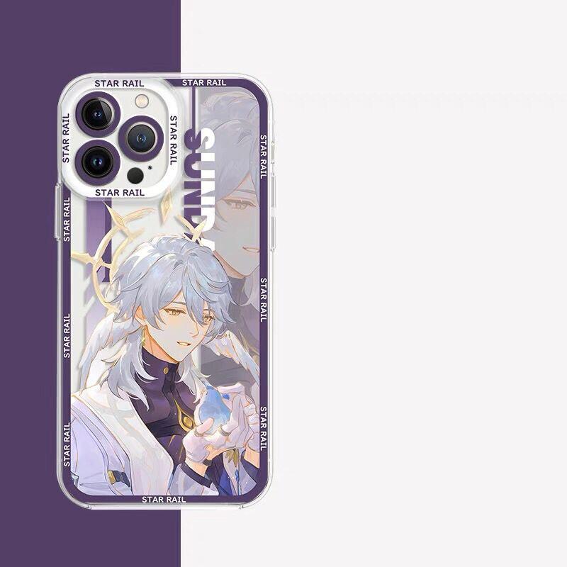 Чехол Sunday для Honkai Star Rail для Samsung S24 S21 S22 S23 S30 S25 Plus Ultra S20 S21 S23 S24 FE A55 A35 A15 A25 A54 Прозрачный