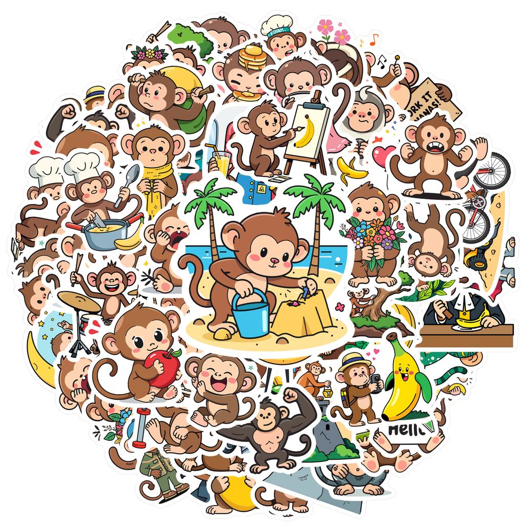 35-100 шт. Мультяшные наклейки Игривые ПВХ наклейки Наклейки Для DIY Телефон Ноутбук Скрапбукинг Велосипед Ноутбук Багаж