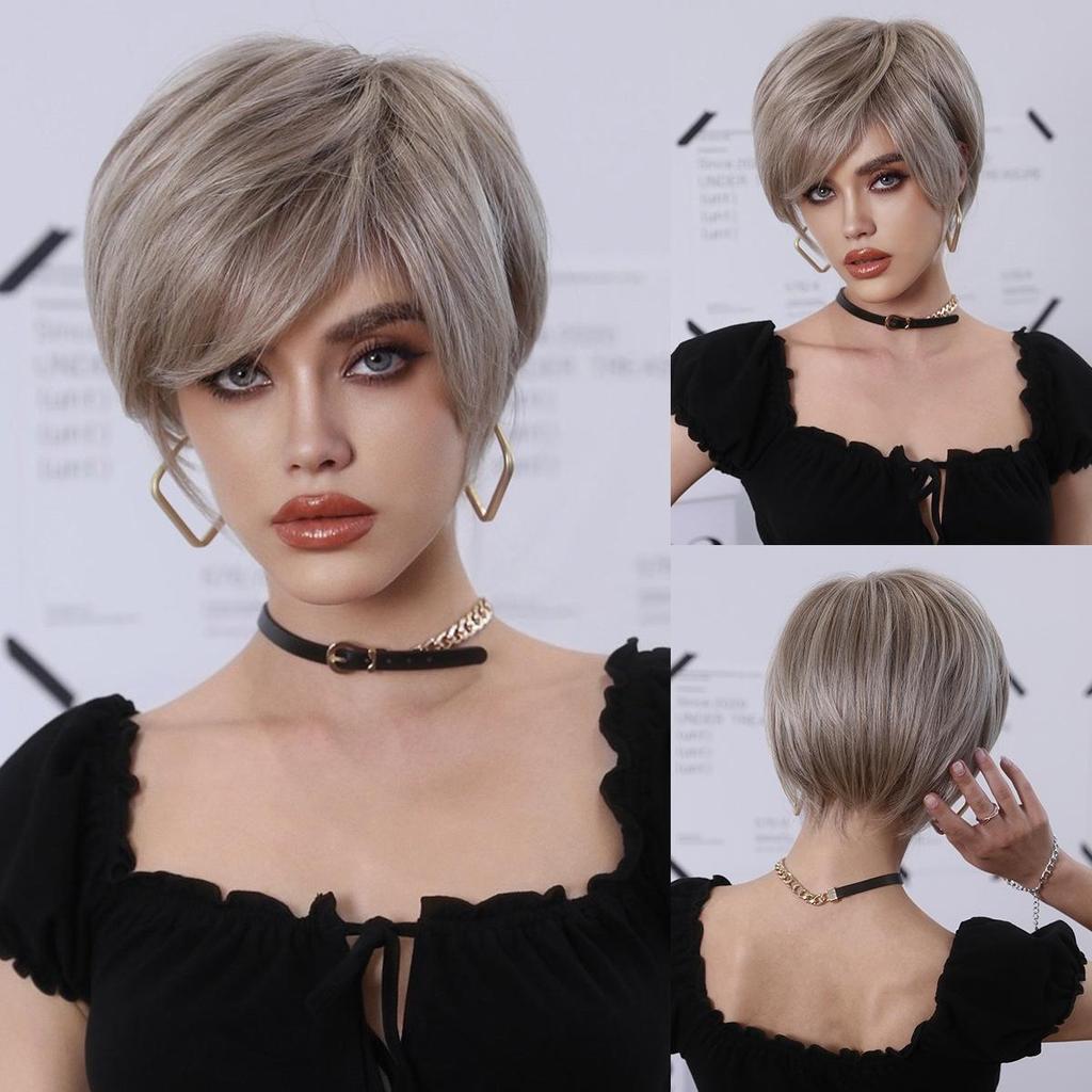 European and American Short Wig Women's Fashion Straight Wig