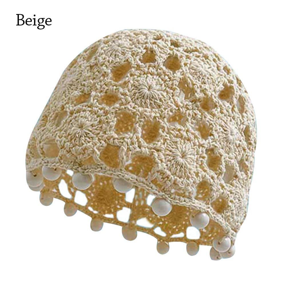 Кружевной берет, выдолбленная шапка Skullies, дышащая вязаная шапка для женщин