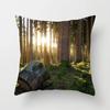Sunshine Forest Landscape Printed Throw Pillow Cover Sofa Decoration Car Office Seat Cushion  Room Home Decor