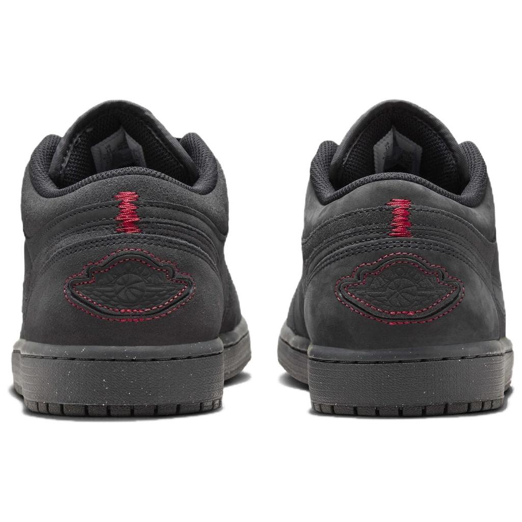 Jordan Air Jordan 1 Low Удобные Низкие Винтажные Баскетбольные Кроссовки Мужские Черно-Серые FD8635-001