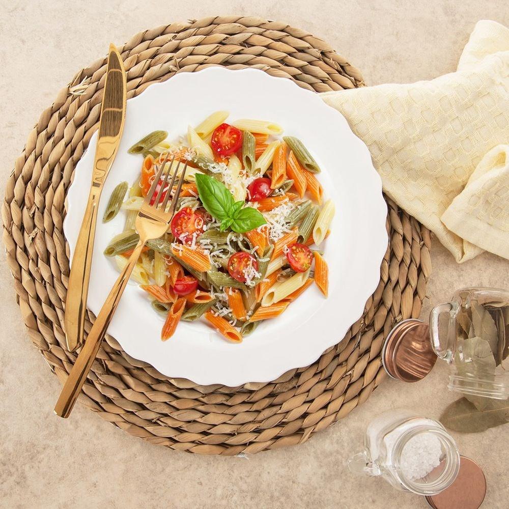 MONA White Porcelain Dinner Plate 24.5cm