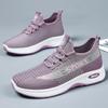Женские кроссовки новая летняя дышащая сетчатая обувь удобная и не утомляет ноги повседневная женская обувь вязаные кроссовки на мягкой подошве для бега