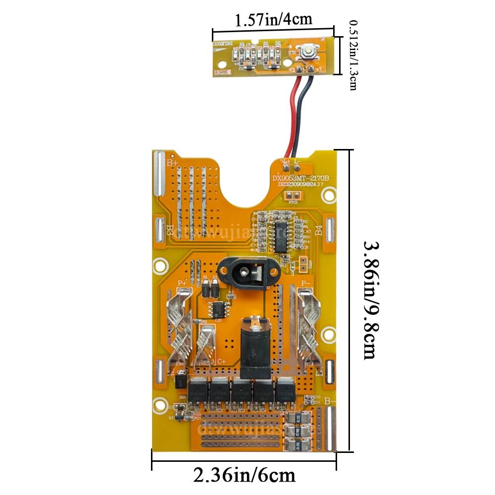 10 Cells 21700 Li-ion Battery Case Protection Circuit Board PCBA BMS for Lomvum Zhipu Hongsong Jingmi No Original For Makita Box