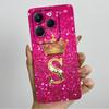 Чехол для Infinix Hot 40 Pro 40i Корона Буква Funda Мягкая Жидкая Силиконовая Задняя Крышка Для Infinix Hot40 Hot40i 40Pro Бампер Оболочка