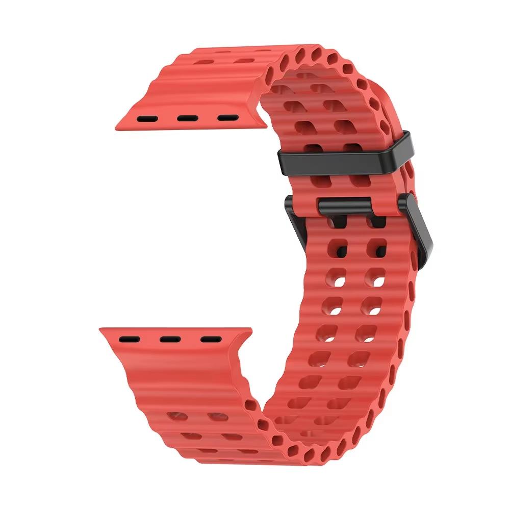 Ocean Strap for apple watch 10 Band 44mm 45mm 41mm 49mm 42mm 46mm silicone correa bracelet iWatch series 5 7 6 3 se 8 Ultra 2 9