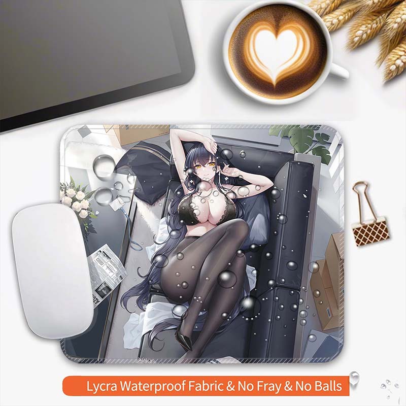 Стандартная игровая поверхность для мыши Аниме Azur Lane Ульрих Эльзас Азума Маленькая игровая поверхность для мыши Дорожная подкладка для мыши Плимут Нескользящие офисные коврики для мыши