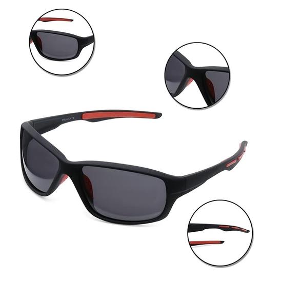 Intellilens Unisex 100% UV Protect HD Vision Polarite Wrap Around Polarized Солнцезащитные очки для велосипедов, автомобилей, вождения, путешествий, спорта (58-16-136)