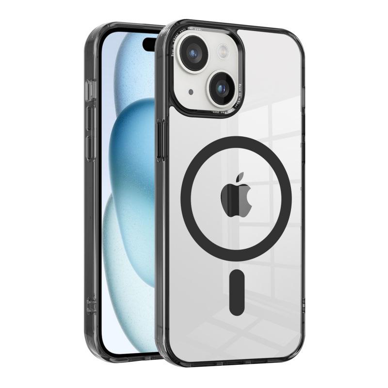 Гальванизированный Акриловый Магнитный Чехол для iPhone 14 Pro Max/15 - Защитная Крышка 2-в-1