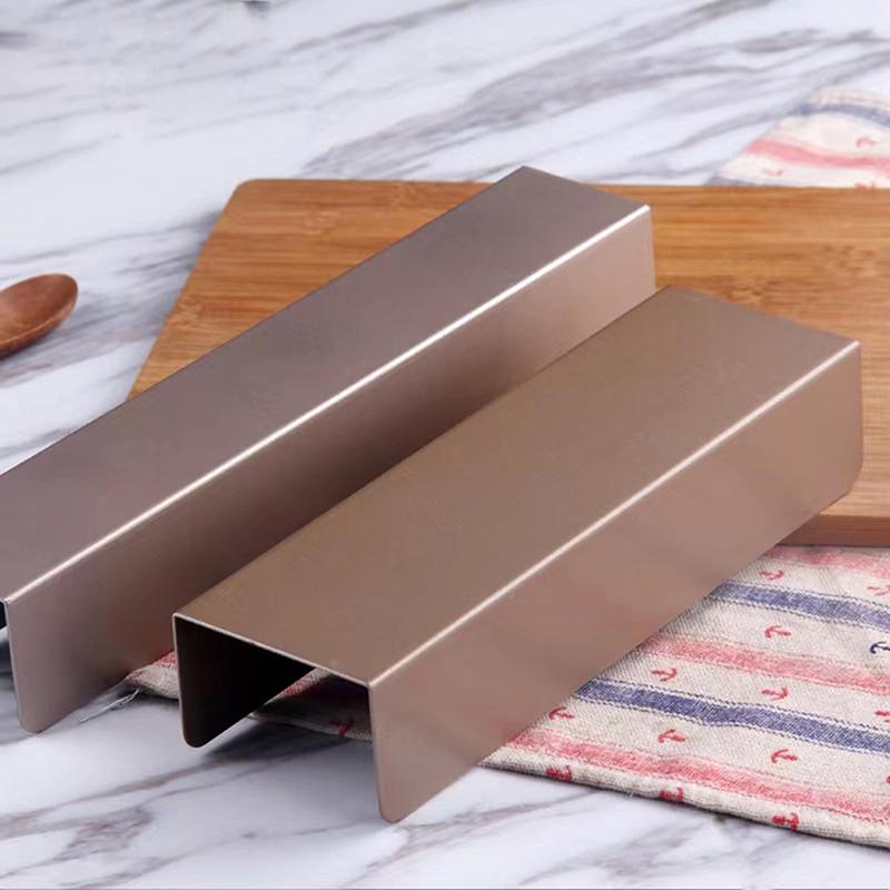 Multifunctional Non-Stick U-Shape Cookie Mold Carbon Steel Non-Stick Diy Pork Chop Bun Mold Rectangle Homemade Bread Mold Cake