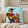 Yogi Bear Cushion Cover Linen Minimalist Soft  for Sofa Bed Home Room Decor