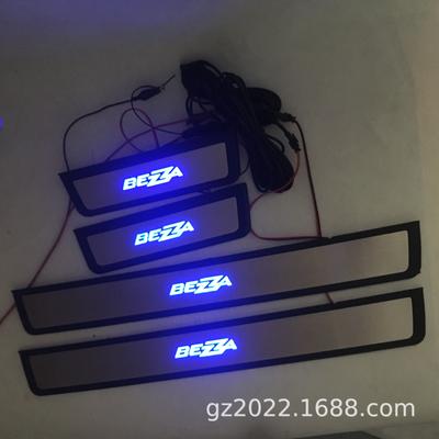 Светодиодные накладки на пороги из нержавеющей стали для Perodua Bezza, модификация